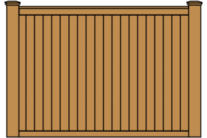 Pine fence