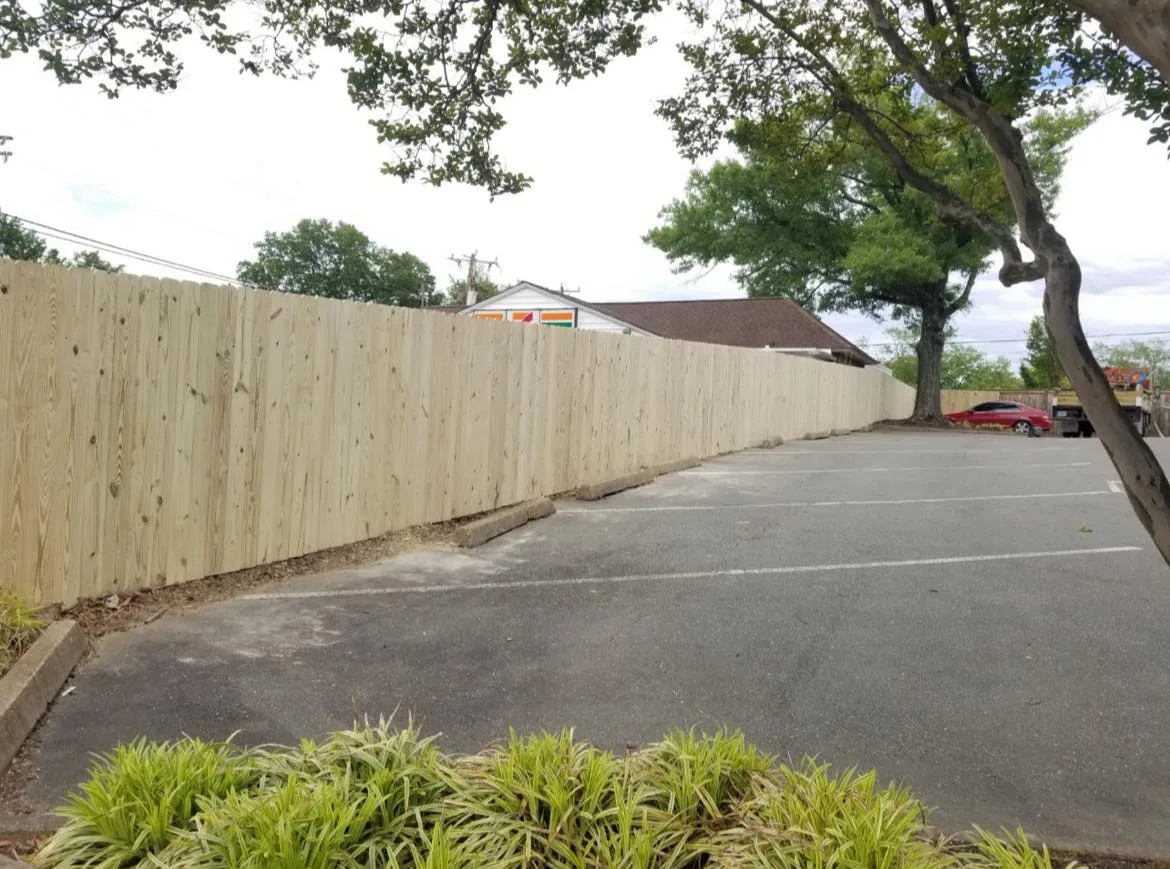 Commercial Wood Fence Virginia Beach