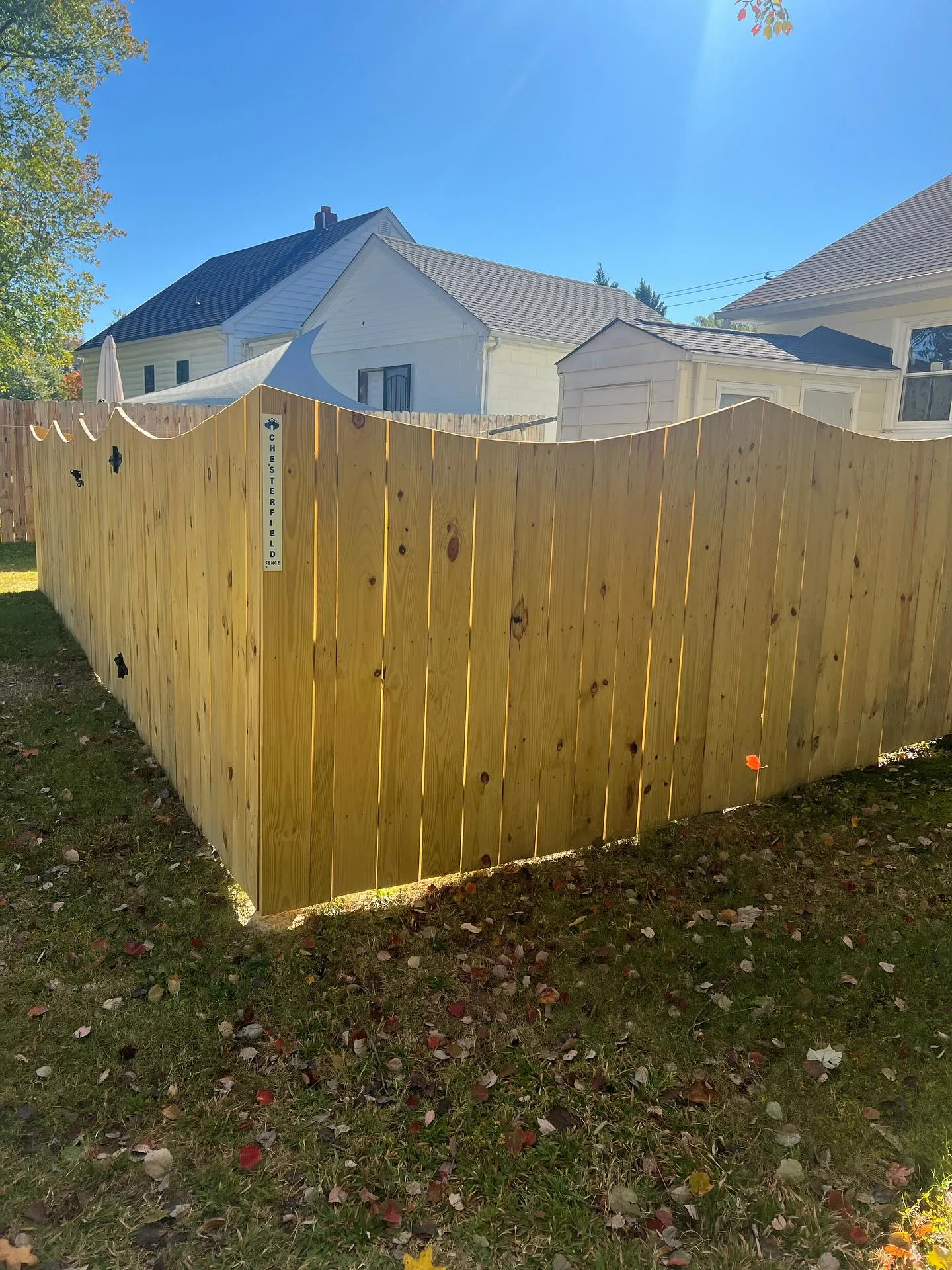 Eco friendly wood fence made from bamboo and reclaimed timber around a Virginia Beach garden.